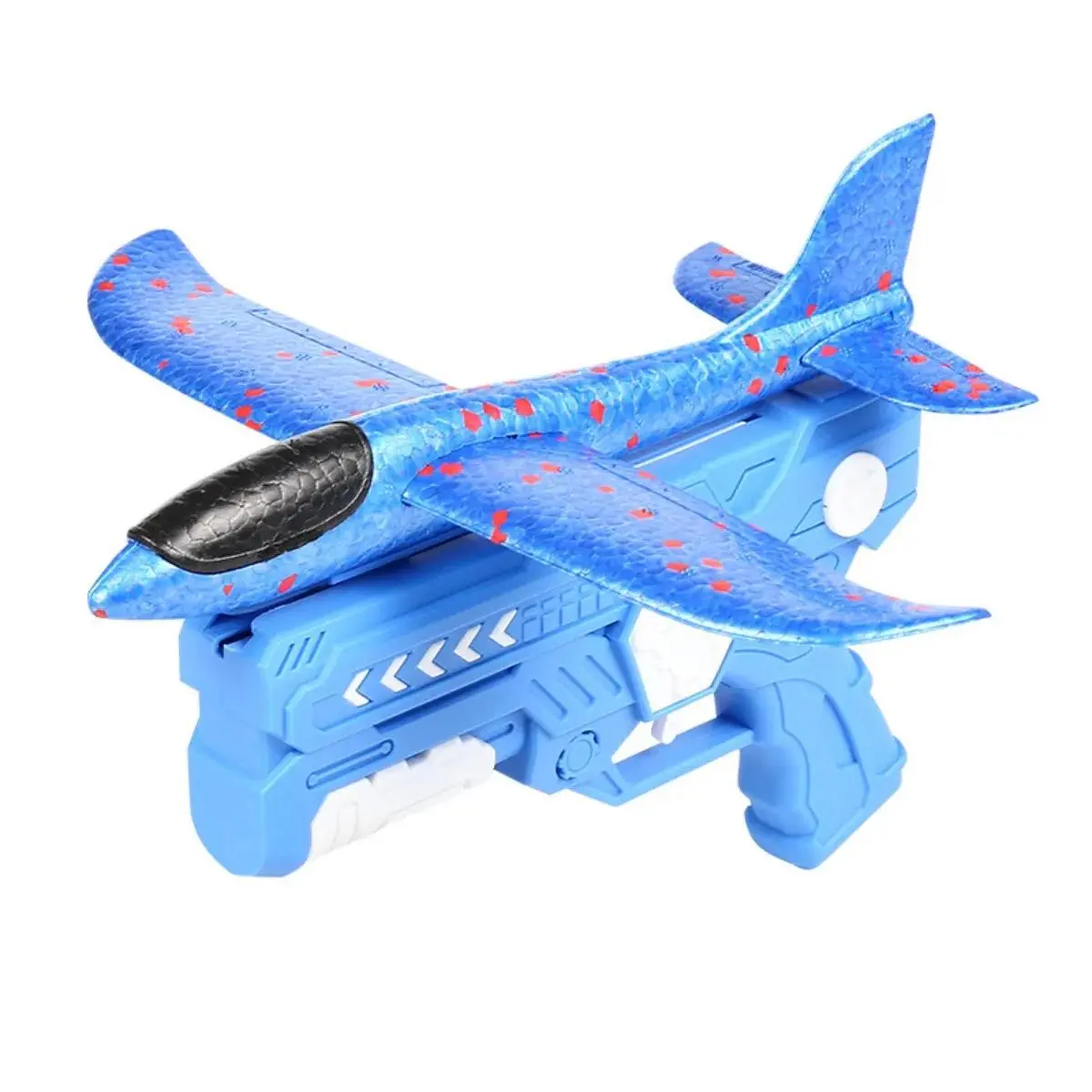 Outdoor Foam Glider Launcher Toy LED Flying Aircraft Catapult Plane Kids Game Gift