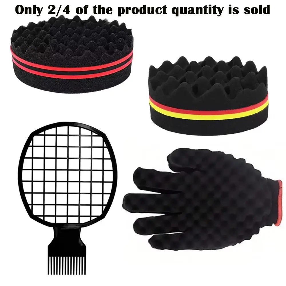 Perm Styling Tool Set, Wave Sponge, Block Texture, Curly Hair Gloves, Mesh Styling Comb, Men's Hair Care Kit, Complete Tool Set, Hair Styling Tools