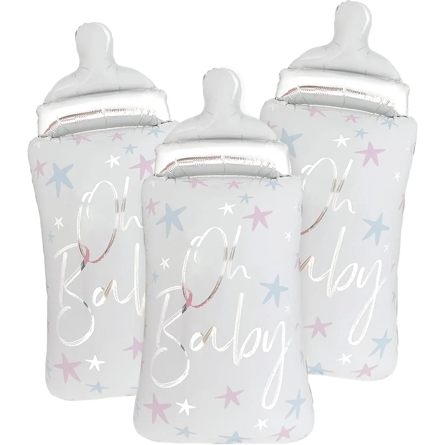 Bottle Balloons for Oh   Shower Decorations Gender Neutral  Bottle Shaped Balloons 3 count
