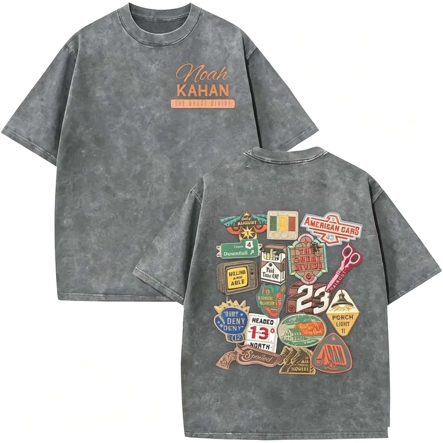Noah Kahan The Divide Tour Comfort Color Shirt, Wash T-shirt, I'll Leave Porch Light On Concert Sweatshirt, Noah Kahan Tour Shirt vintage style Christmas Holiday Birthday Funny Mens T Shirt