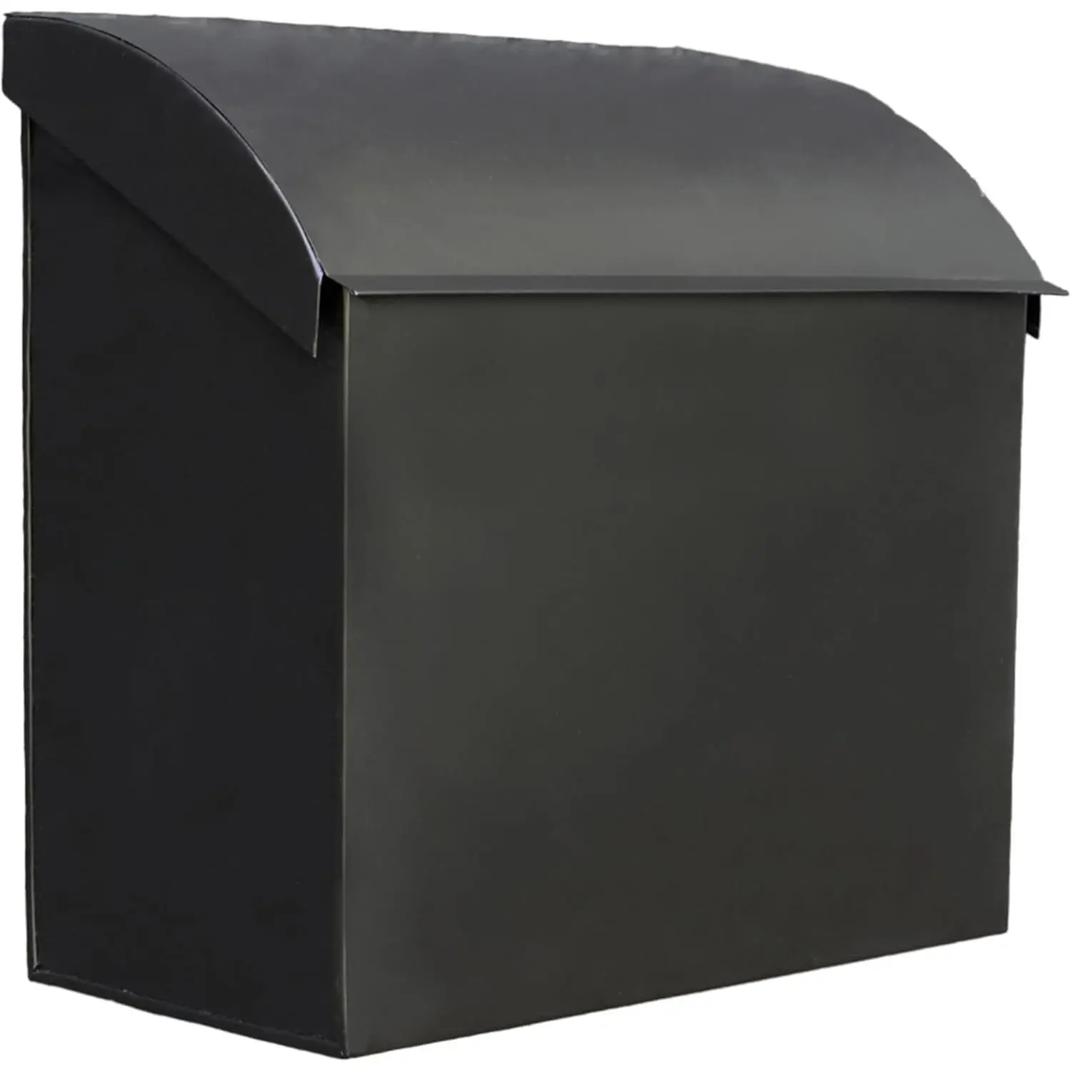 Large Mailbox for House, 12.4”x7.1”x11.8 Black Mailboxes for Outside, Waterproof Mailbox - Baxter-Style Wall Mount Mailboxes for Outside