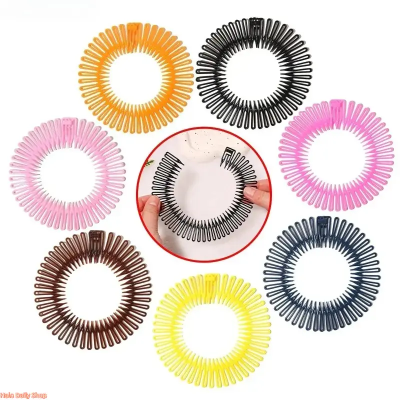 Women's Wave Pattern Flexible-Fit Plastic PVC Headband - Solid Color Elastic Hair Accessory for Female Daily & Sports Use, Ideal Graduation Gift, Female Use