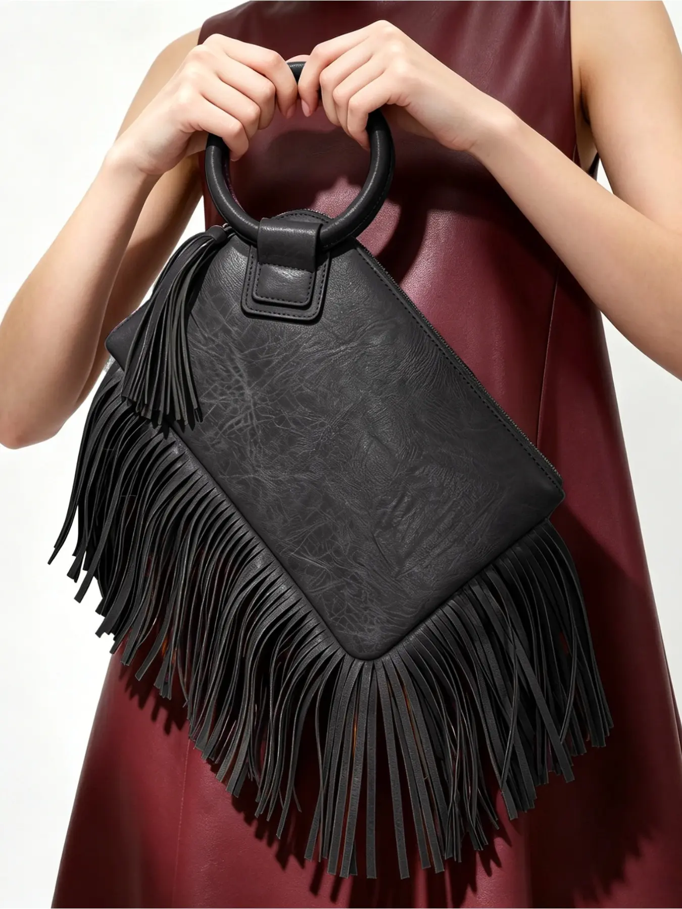 Women's handbag, wristband, wallet, evening edition with hand strap, Adjustable Strap Purse, casual formal vegan leather, suitable for commuting and banquet use, with multiple colors to choose from