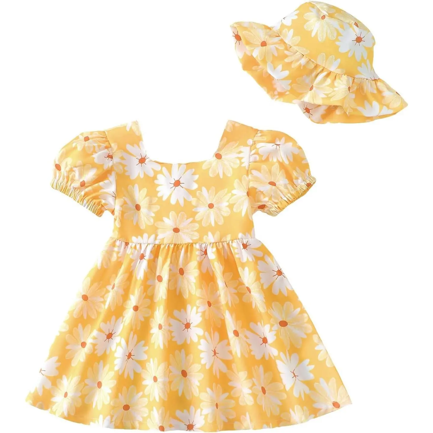 Toddler Baby Girl Summer Boho Short Sleeve Ruffle Sundress Cute Infant OutfitGift