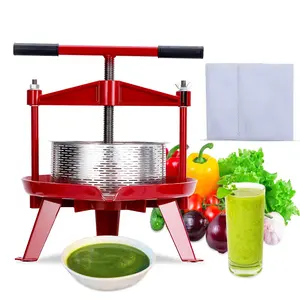 GARVEE2.38 Gal Manual Fruit Wine Press, with T-Handle, Kitchen Use