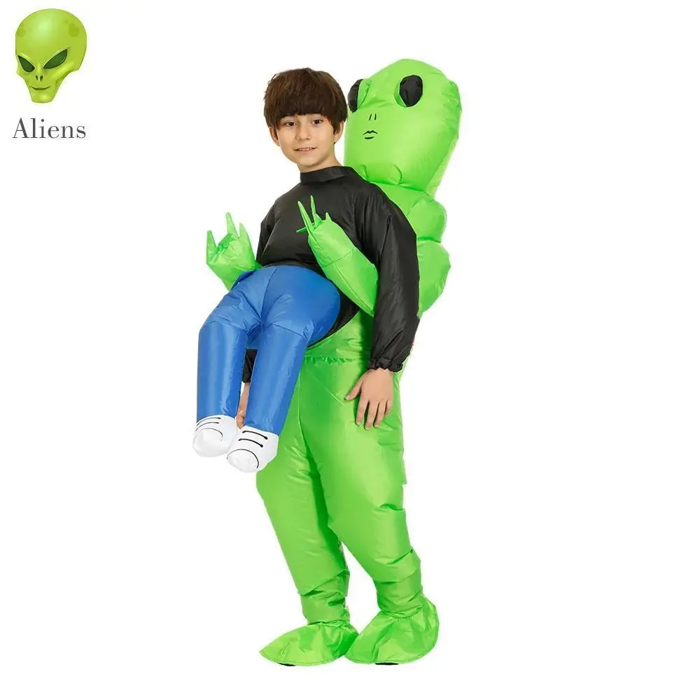 ET-Aliens Inflatable Costume - Scary Monster Cosplay Look for Adults, Kids - Holiday Use Inflatable Fit for Thanksgiving, Christmas Party Stage Clothing (Men's Cosplay Set Inclusive), Polyester Fabric