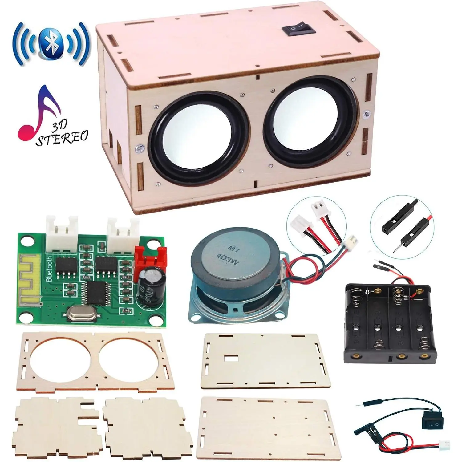 DIY  Speaker Box Kit  Sound Amplifier - Build Your Own Portable  Case  Speaker Sound - Science Experiment and STEM Learning for , Teens and Adults