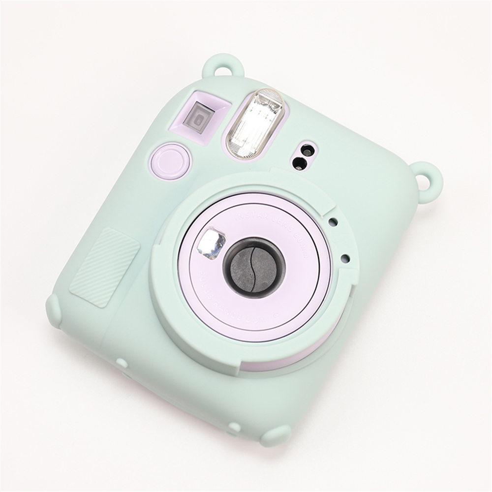 Soft Silicone Camera Bag Case For Fujifilm Film Instax Mini 12 mini 12 Body Cover Skin With Lens Cap