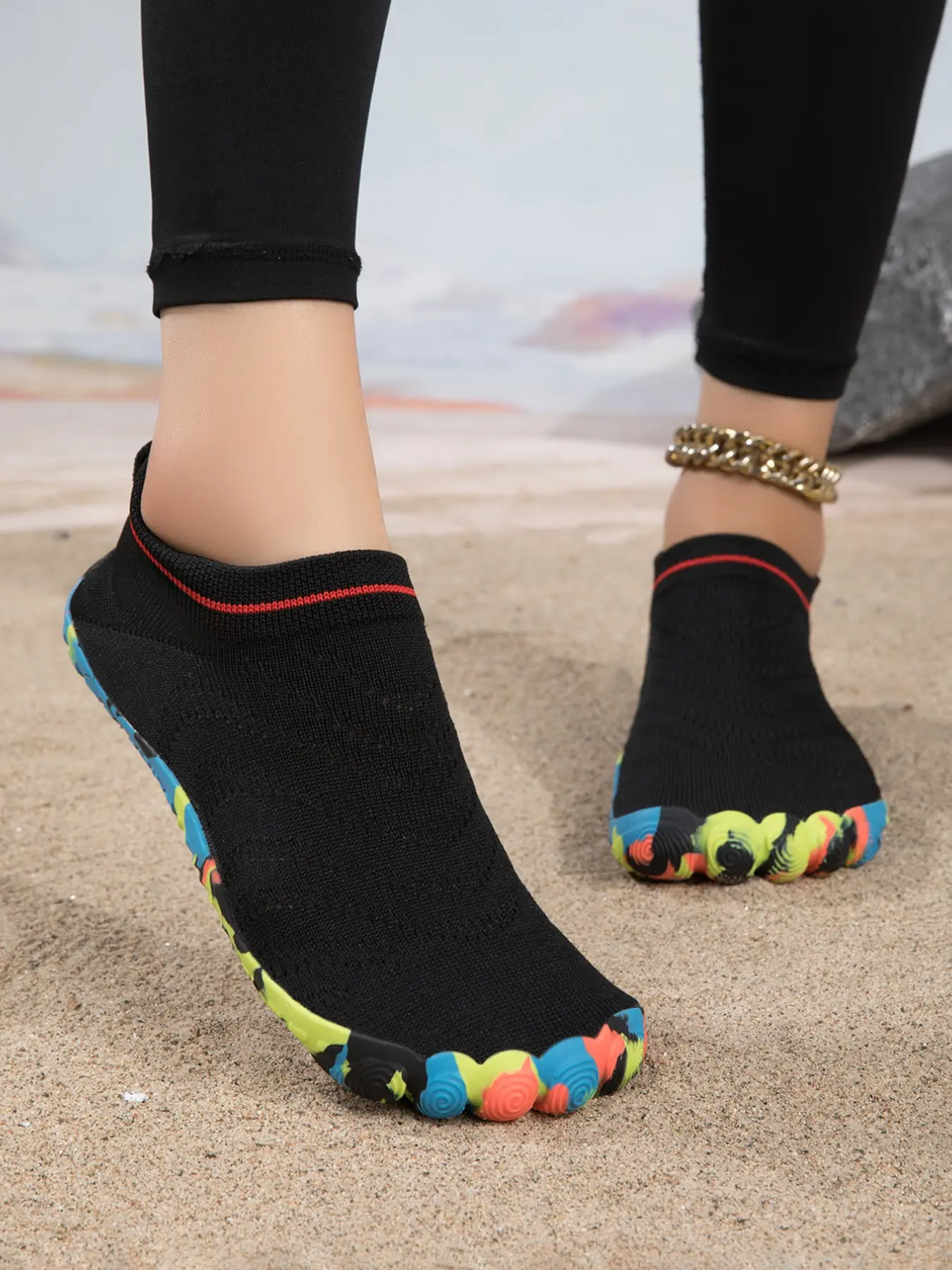 Unisex Multifunctional Outdoor Water Shoes, Breathable Net Upper, Eva Sole, Sporty Style, Ideal for Beach, Hiking, Fitness, All Seasons