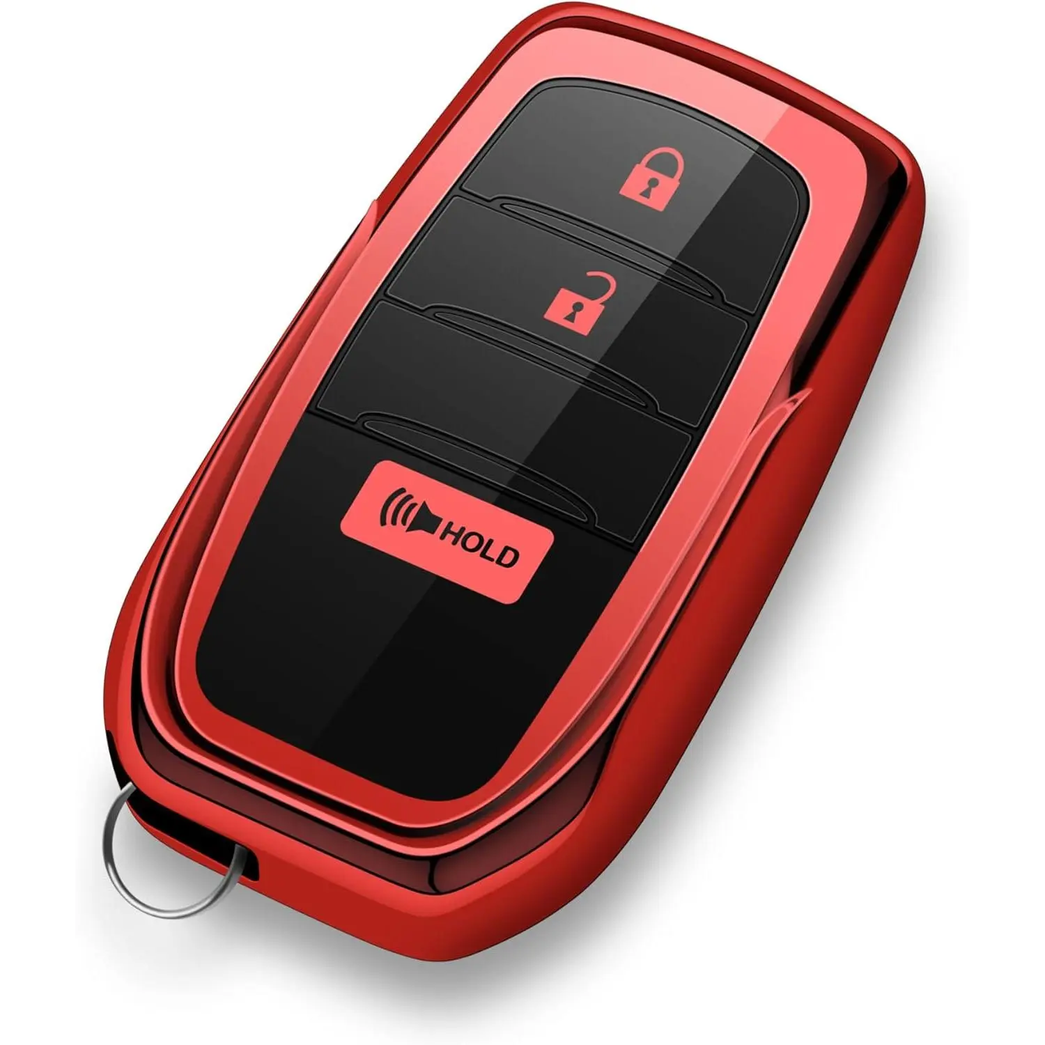 Car Key Covers for Toyota 3-Button Key Fob, Compatible with 2023-2026 GR Corolla, Corolla Cross, Tacoma, 4Runner, Prius, Land Cruiser