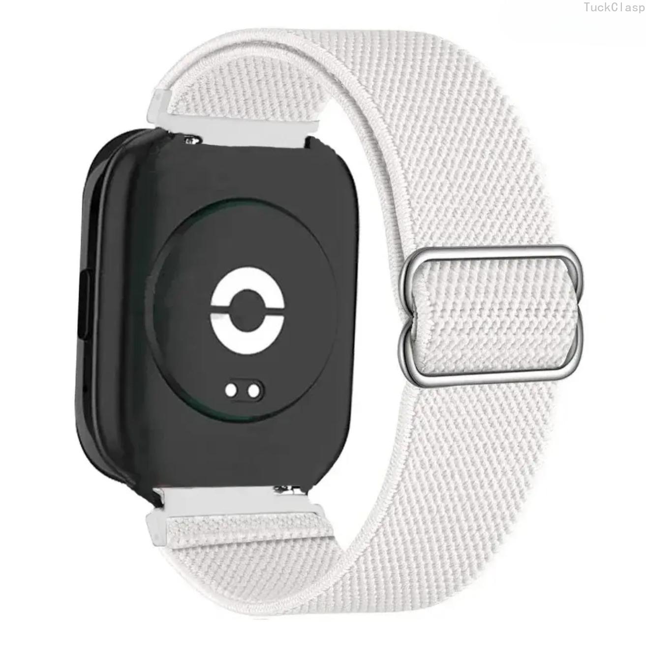 Nylon Elastic Smartwatch Strap, Adjustable Band for Redmi Watch 3 Active & Lite, Unisex Comfortable Replacement for Everyday & Spring Wear