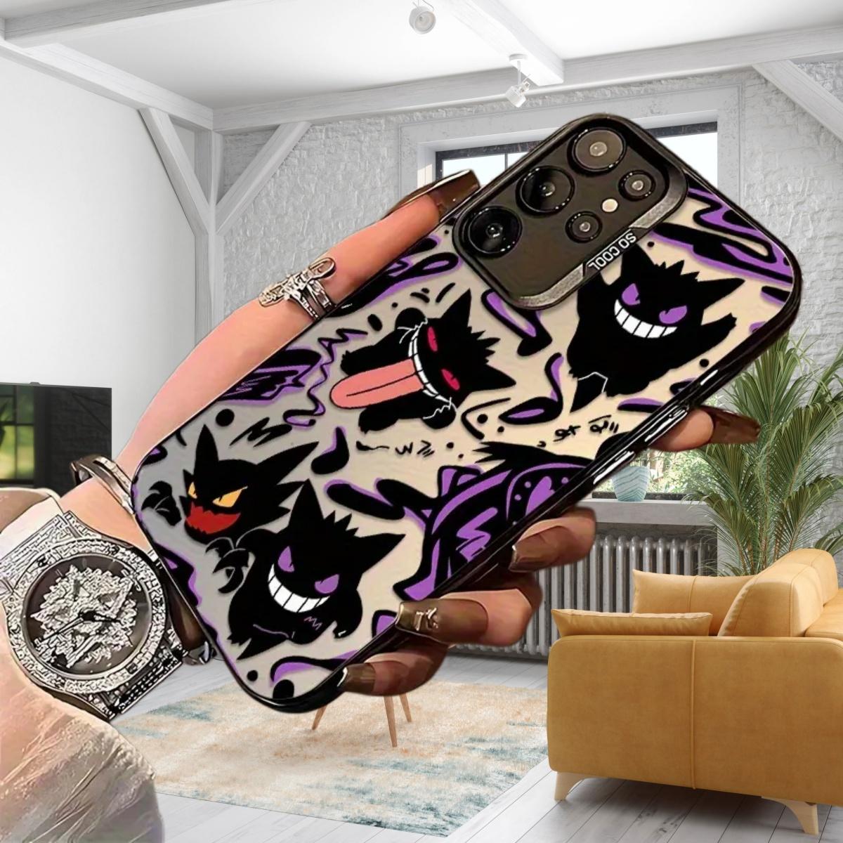 Purple Sprite G-Geng Anime Phone Case for Samsung S26 S25 S24 S23 S22 Plus Ultra & iPhone 17 Air 16 15 14 13 12 11 Pro Max Plus , Anti-Drop Non-Slip Scratch-Resistant Durable Protective Back Cover