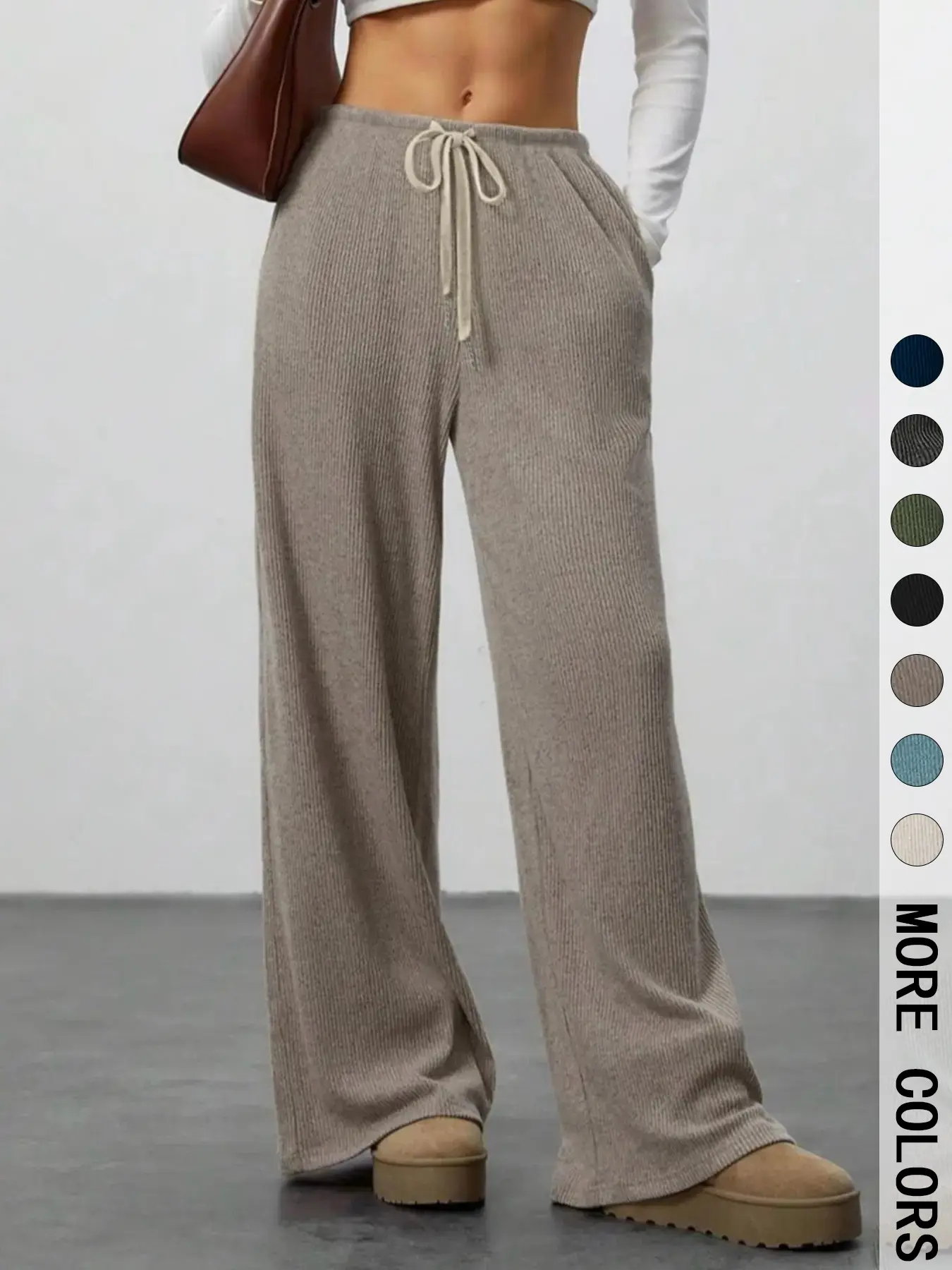 High Waist Comfortable Wide Leg Casual Jogging Pants, Versatile Athletic Trousers for Relaxed Fit, Ideal for Everyday Wear, Athleisure Casual Bottoms