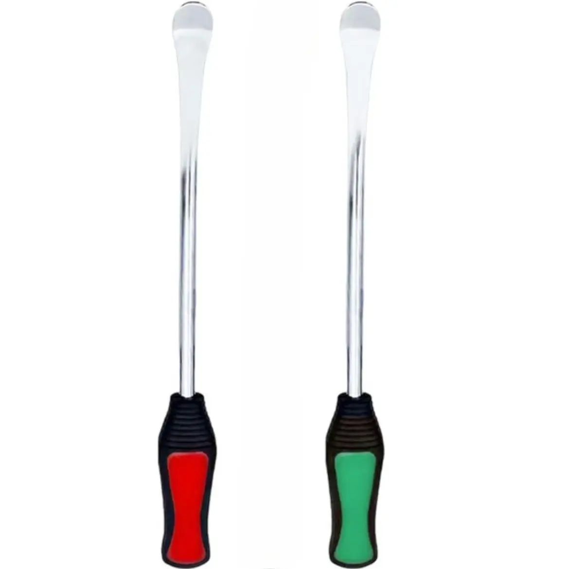 2pcs green+red Car tire pry bar, tool spoon, flat pry plate, pry bar, tire scraping motorcycle, Automotive Maintenance Tools, Tire Removal Tool, suitable for repair workers