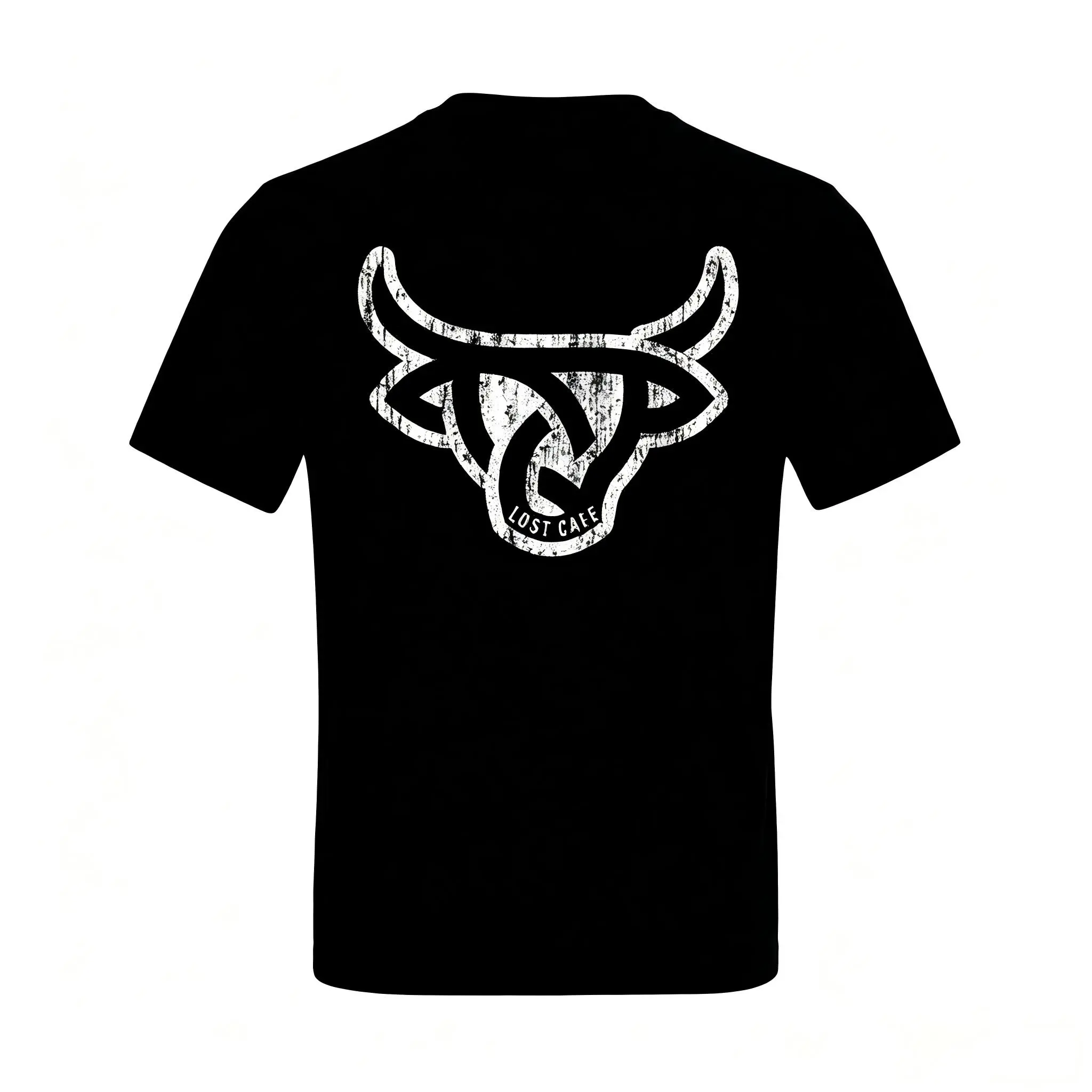 Unisex Lost Calf Angus Classic Oversized Relaxed Fit Short-Sleeve Crew Neck Streetwear Sports Top, Shortsleeve, Graphic, Tshirt, Casual, Cotton, Breathable