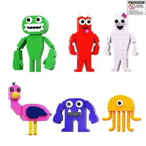 Monster Building Set, Creative Small Particle Assembly Toy, Kindergarten Theme Block Gift, Fun Educational Playset