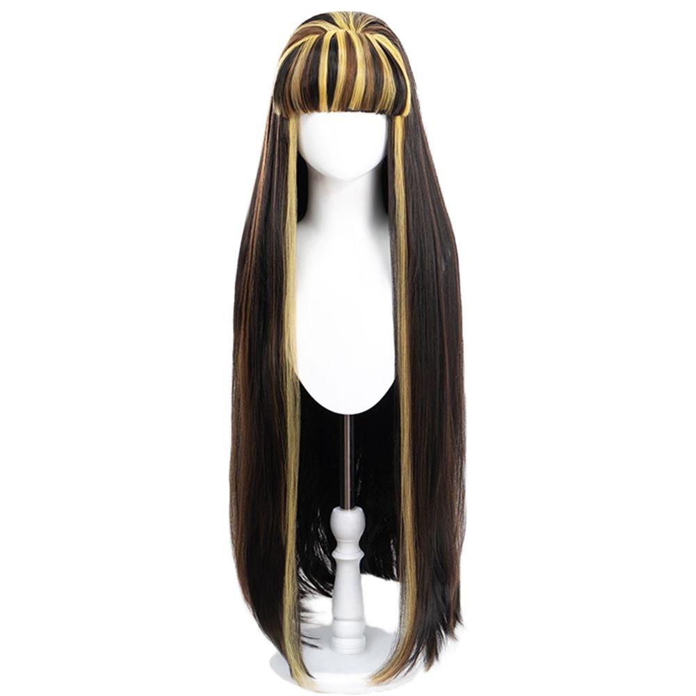 Game Cleo de Nile Wig Anime Monster High Cleo de Nile Cosplay Cute Wig Hair Heat Resistant Synthetic Women Long Wig