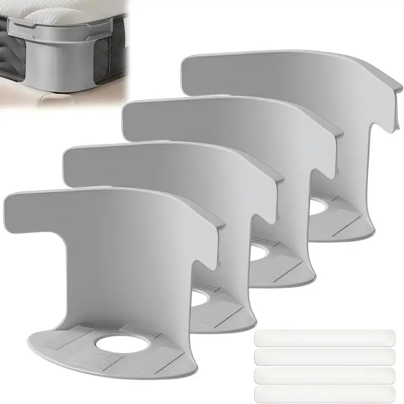 No-Slip Bed Sheet Holders with Locking Clips – Heavy Duty Grippers for Deep & Standard Mattresses (Twin/Full/Queen/King) – Keeps Fitted Sheets Tight All Night!