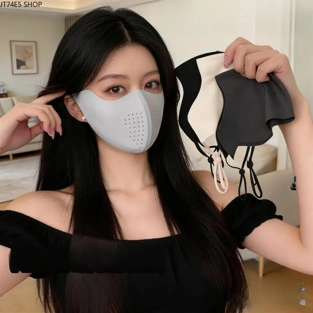 Unisex 3D Breathable Fabric Face Mask, Animal Print UV Sun Protection Cover for Summer Everyday Wear - Cute Look, Nose-Friendly, Mark-Free Fit