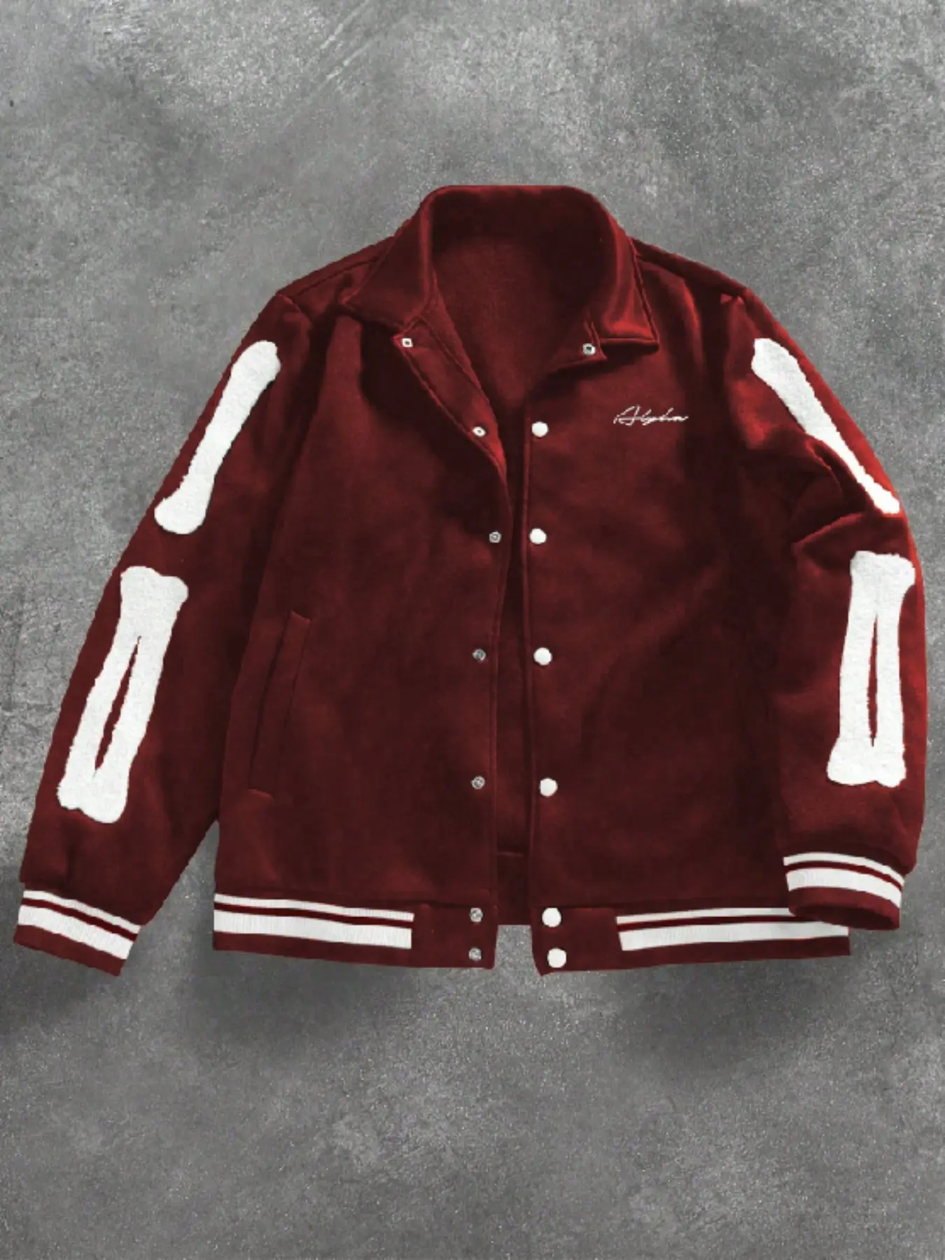 American Vintage Men's Baseball Jacket, Graphic Letter Embroidery, Fashion Warm Coat, Fall Winter Outerwear, Casual Party Wear