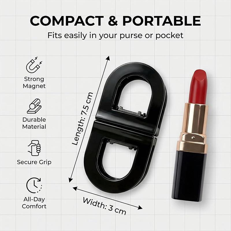 Magnetic Hair Clips, 4 Pack No-Slip Auto-Closure Hair Styling Clips for Women and Girls, Compact Portable Bow Design, Durable Material for All Hair Types