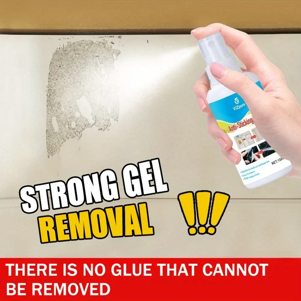 Professional Glue Dissolving Spray - Anti-Sticking Agent, Adhesive Remover, Safely Wipes Away Sticky Residue and Quickly Removes Labels, Car Stickers, Masking Tape, Glue, and Decals. Removes Glue, Label, and Sticker Residue From Paint