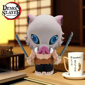 1PC Demon Slayer Officially Licensed Insouke Anime Style Deposit Box Savings Practical Add Interest to Life To Meet the Fans Love Inosuke Shape Home Furnishing Desktop Decoration Birthday Party Good Gift