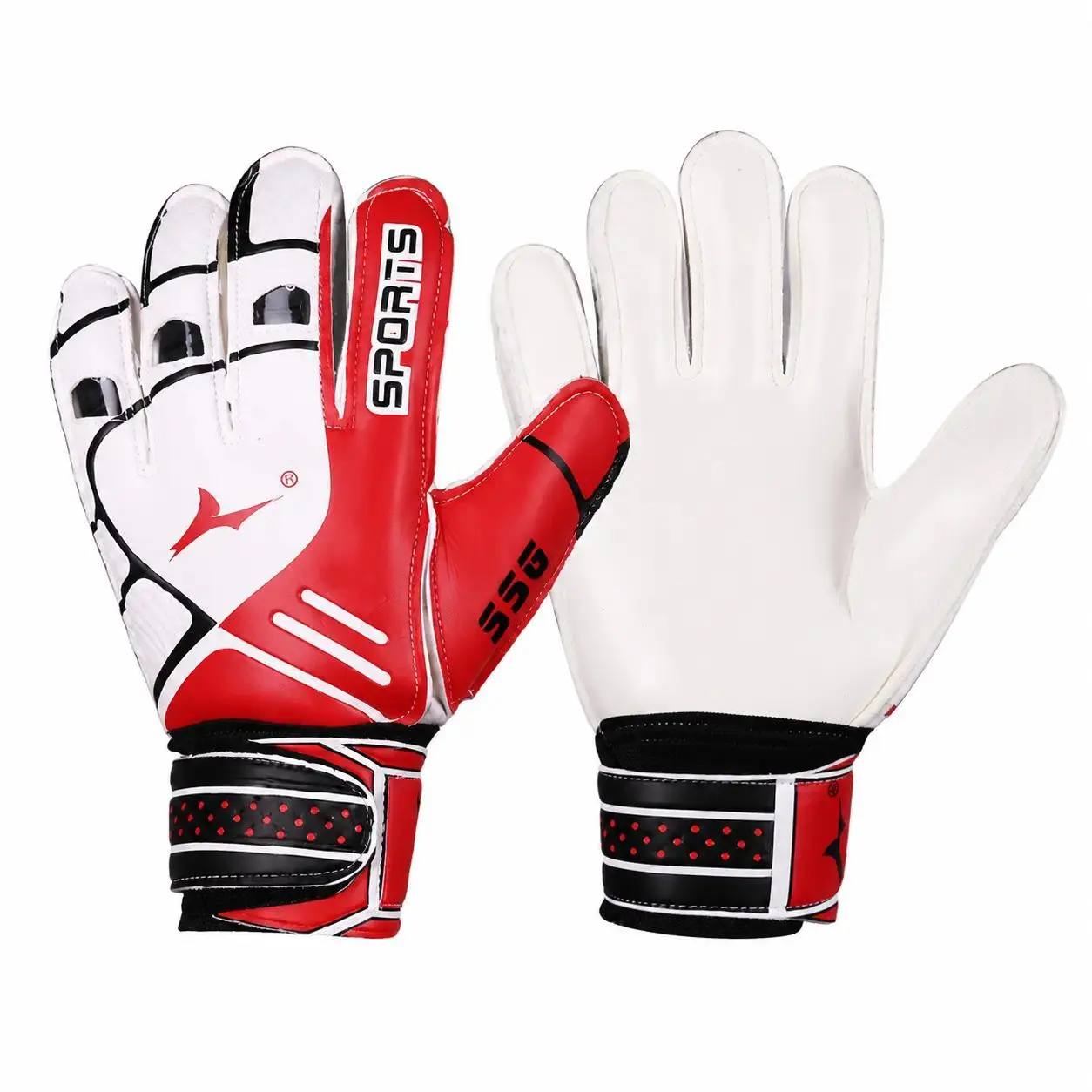 Unisex Professional Football Goalkeeper Gloves, Multi-Size with Snug Grip, Finger Protection, Non-Slip Palm Padding, Backhand Vented Design, Durable for Adult & Youth Training Players