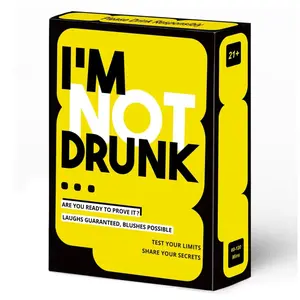 I'm Not Drunk Drinking Game Card, Adult Party Fun, Interactive Prank Cards, Weekend Hangout, Bar Night, Team Building Icebreaker