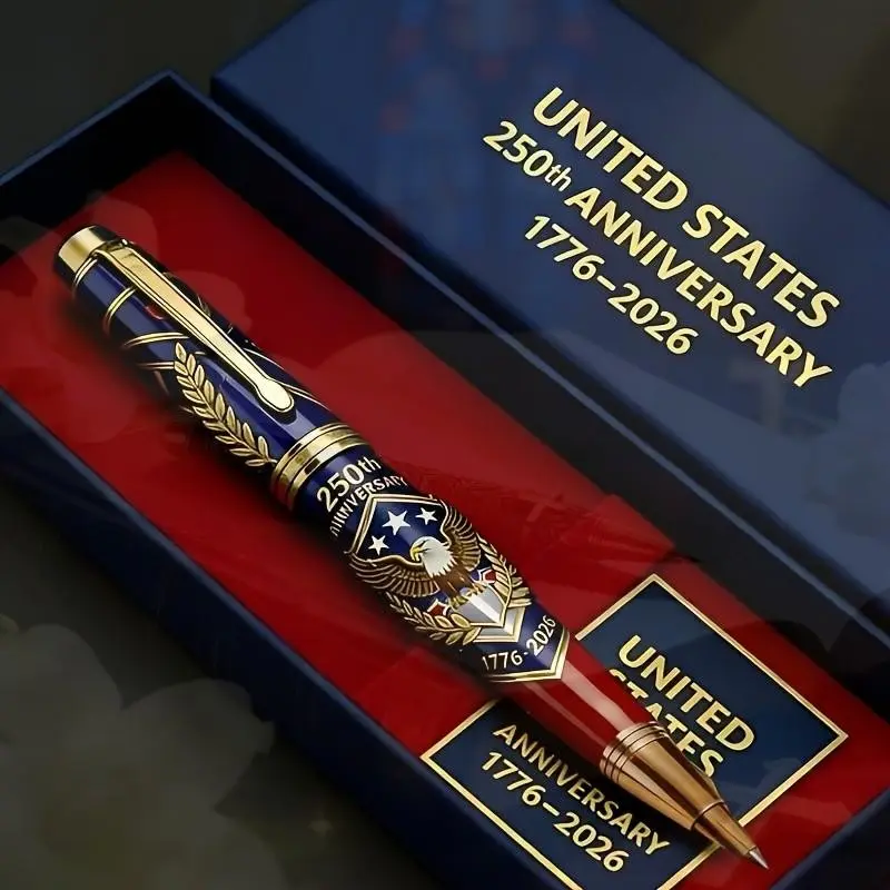 Patriot Liquid Ballpoint Pen, Usa Independence 250th Anniversary Memorial Pen, Includes 0.07oz Ink, Friend Gift, Multicolor Options, Patriotic, Commemorative