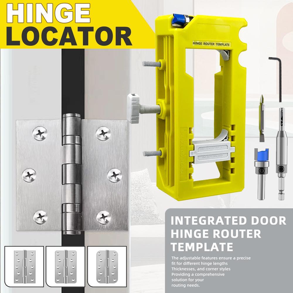 Door Hinge & Door Latch Installation Hardware Tool Kit, Hinge Mortise Template, Easy To Install & Use Chisel Sets, DIY Tools, Suitable for Woodworking Projects, Woodworking DIY