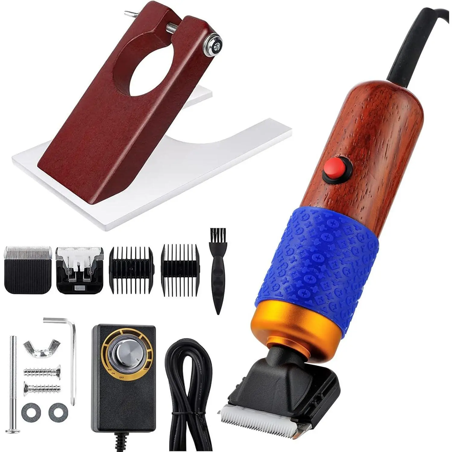 Carpet Trimmer with Shearing Guide, Electric Rug Tufting Gun Carver Clippers, Rug Trimmer, Carpet Shaver Carpet Carving Tool for Sculpting Tufting Gun Rug, 2 Blades (Excluding Oil)