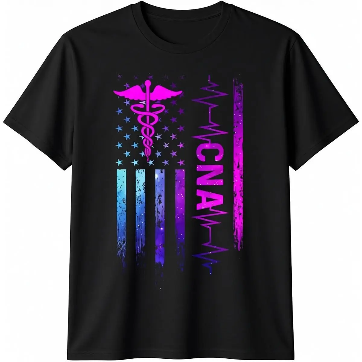 Men's 100% Cotton Short-Sleeve Classic Basic Comfy Streetwear Certified Nursing Assistant (CNA) Job T-Shirt, Shortsleeve, Tops, Casual, Fashion, Tshirt, Menswear