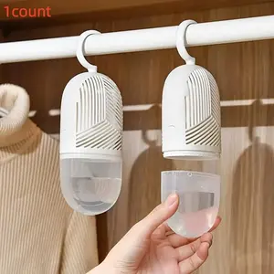 Reusable Dehumidifier, 1 Count Portable Dehumidifier with Hook, Dehumidifier for Home, Suitable for Bedroom, Bathroom, Wardrobe