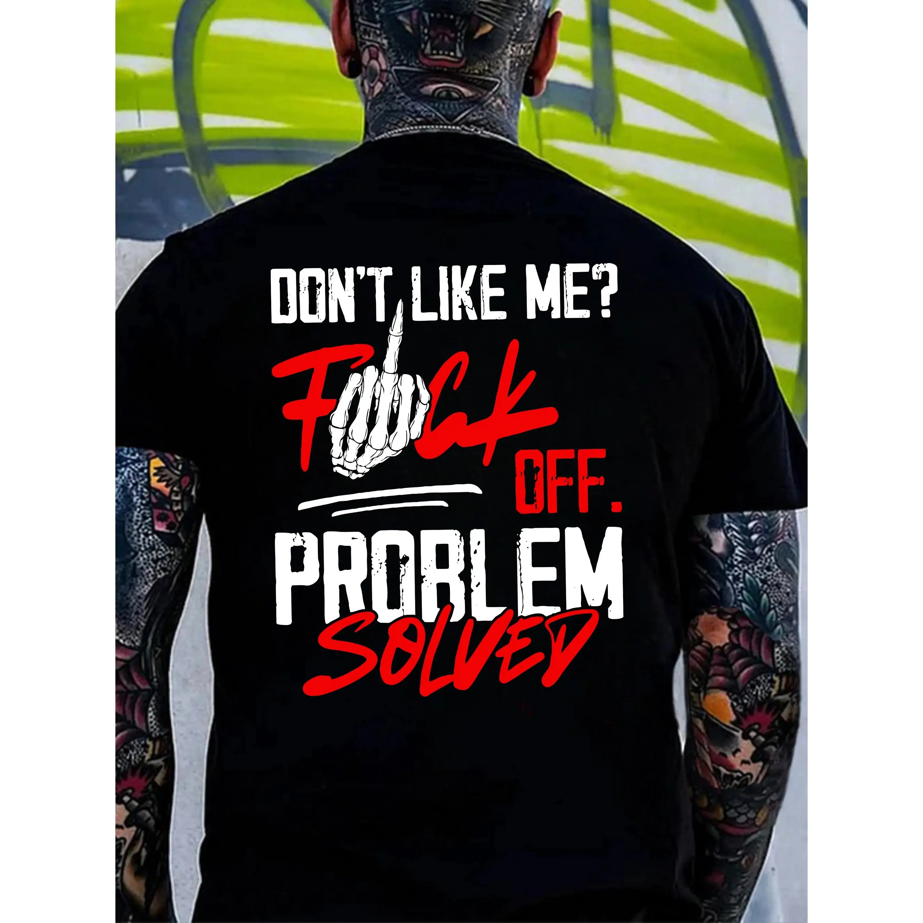 Problem Solved T Shirt – Savage "Don’t Like Me" Graphic Streetwear