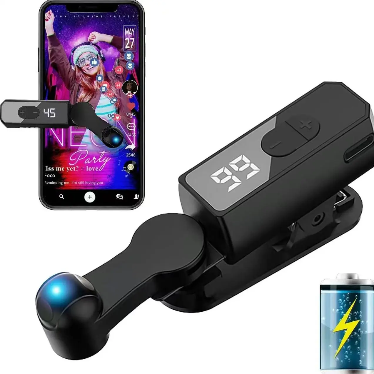 Top Selling Live Stream Like Device, Auto Clicker Screen, Physical Smart Touch Live Streaming Assistant, Mobile Clicker, Cellphone Selfie Accessory, Upgrade Version