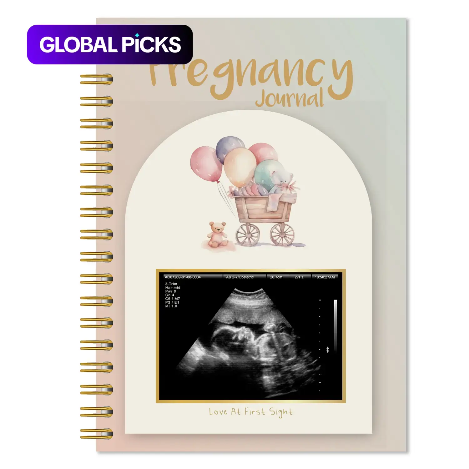 82pages Pregnancy Journal Memory Book, Documenting, pregnancy announcement kay, Pregnancy Book for Gift, Pregnancy Journals for New Moms, Pregnancy Announcements with Sonogram Photo, Third Trimester Milestone Tracker, Memory Record, Ample Space
