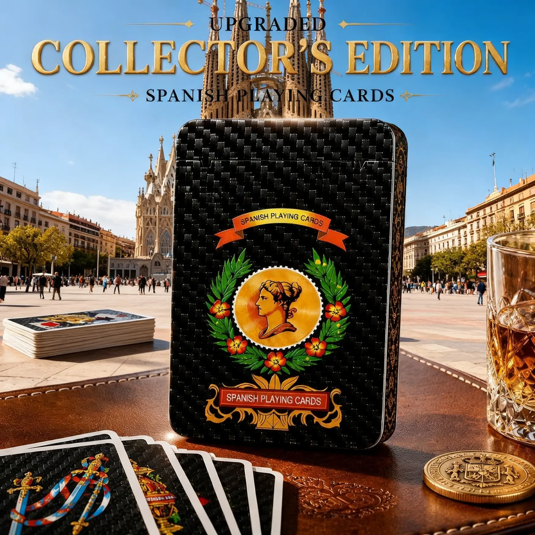 Waterproof Spanish Playing Cards Cartas Españolas Classic Plastic Card Deck for Brisca Mexican and Puerto Rican Games