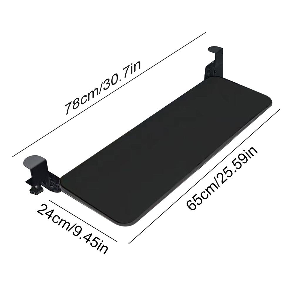 [Pull Out Computer Drawer] Adjustable Keyboard Tray | Acrylic Slide-out Under Desk, No Installation NEW