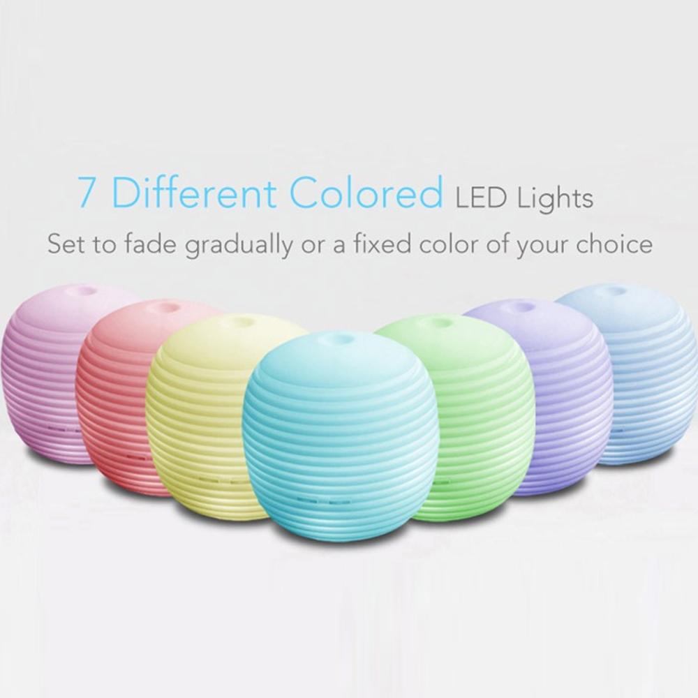 Mini Humidifier Lantern Aromatherapy Diffuser Compact Portable 7-Color LED Night Light Quiet Fog for Office Yoga Car Bedroom Home Decoration