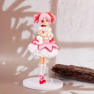Magic Round Witch Kagami Momoko Chibi Figure, Anime Handmade Model, Cute Girl Statue Gift, Collectible Figurine for Fans, PVC Collectibles