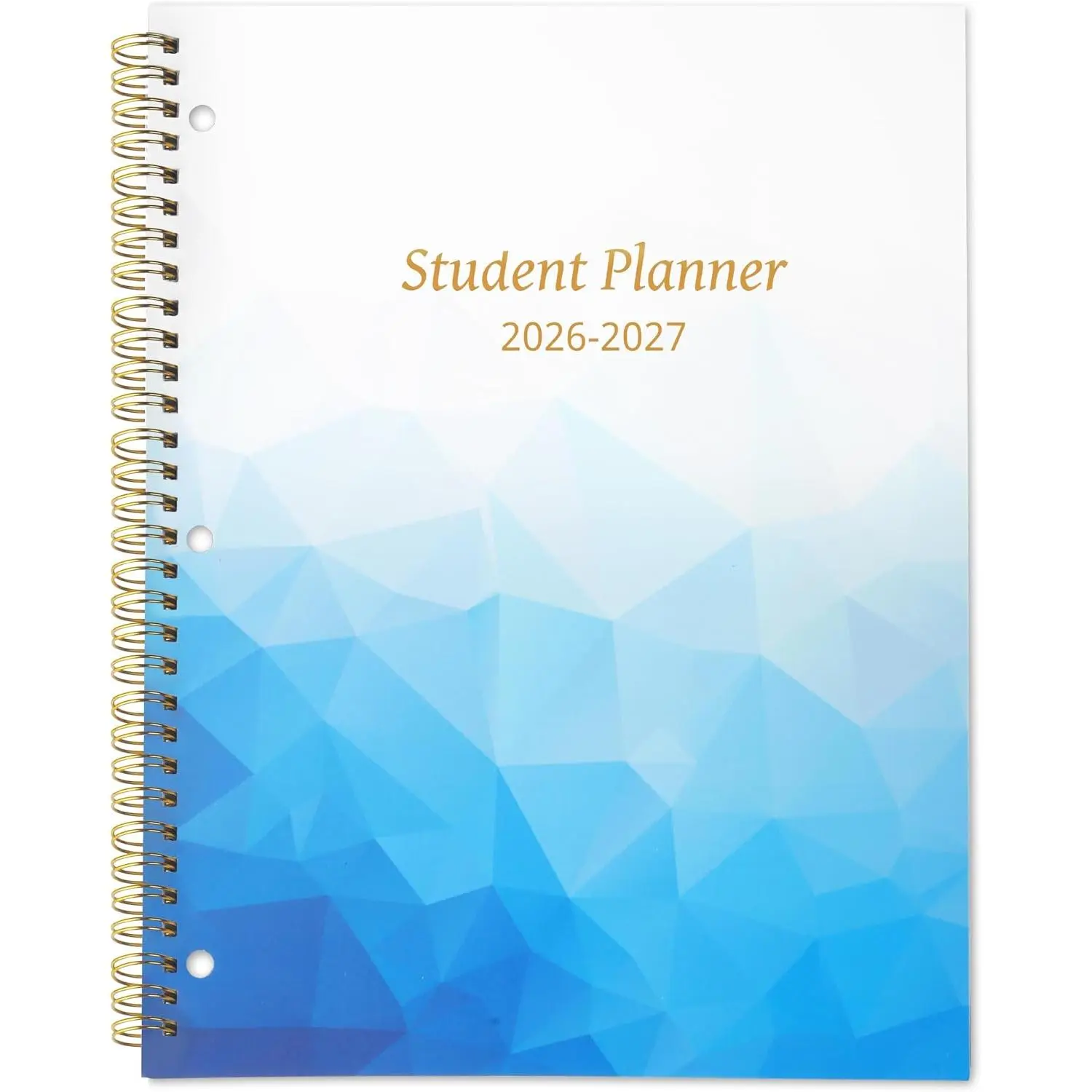 Student Planner 2026-2027 Monthly & Weekly School Planner 2026-2027 Student Planners Academic Year for Middle and High School, Aug 2026 - Jun 2027, 8.2" x 10.7", Academic Planners with Stickers & 3-Hole Punched - Blue