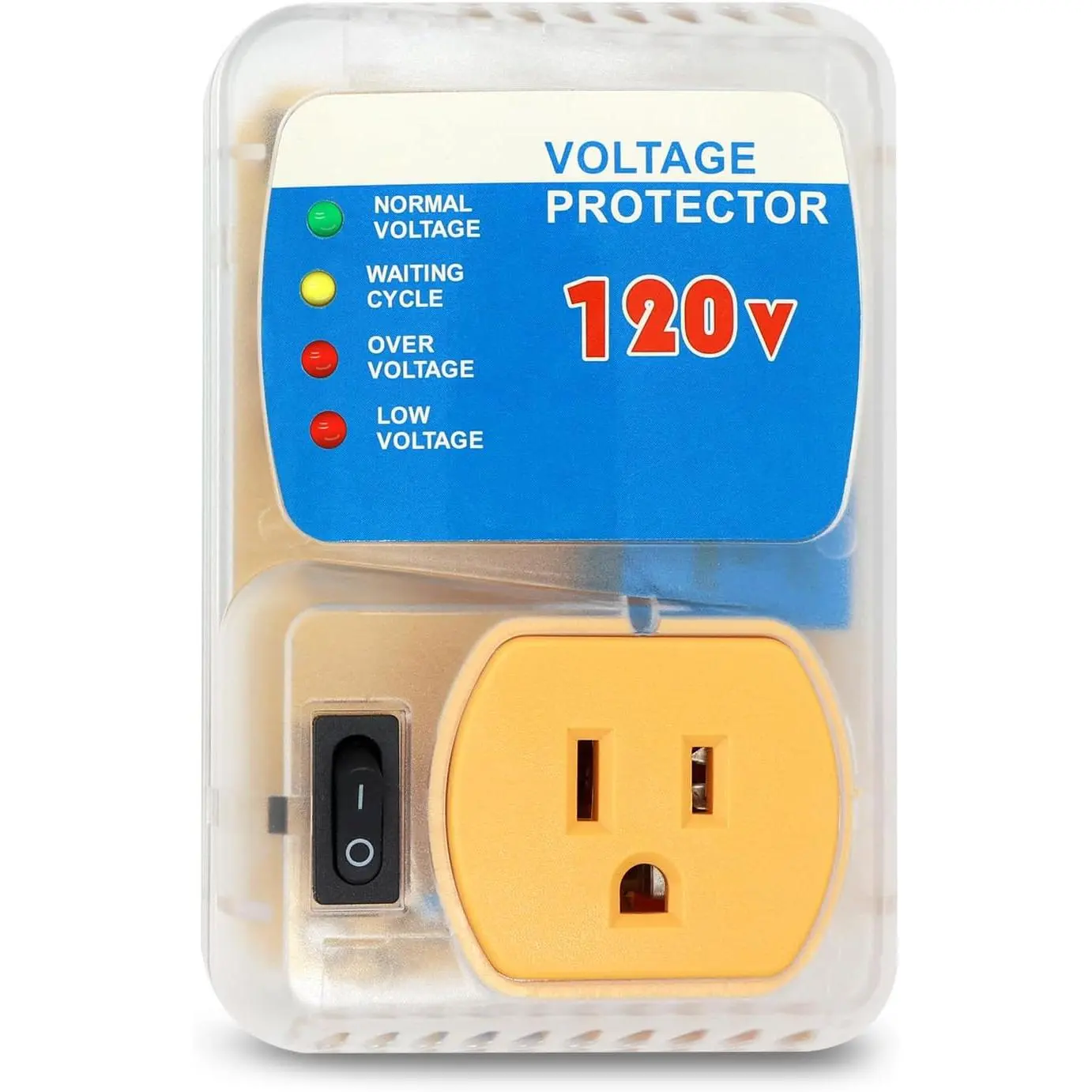 [ETL Listed]  Surge Protector, Outlet  Protector for  Appliances, Power Surge Protector Suit for Refrigerator,  and Freezer, Adjustable  Regulator, 120V, 1800W, 1 Pack