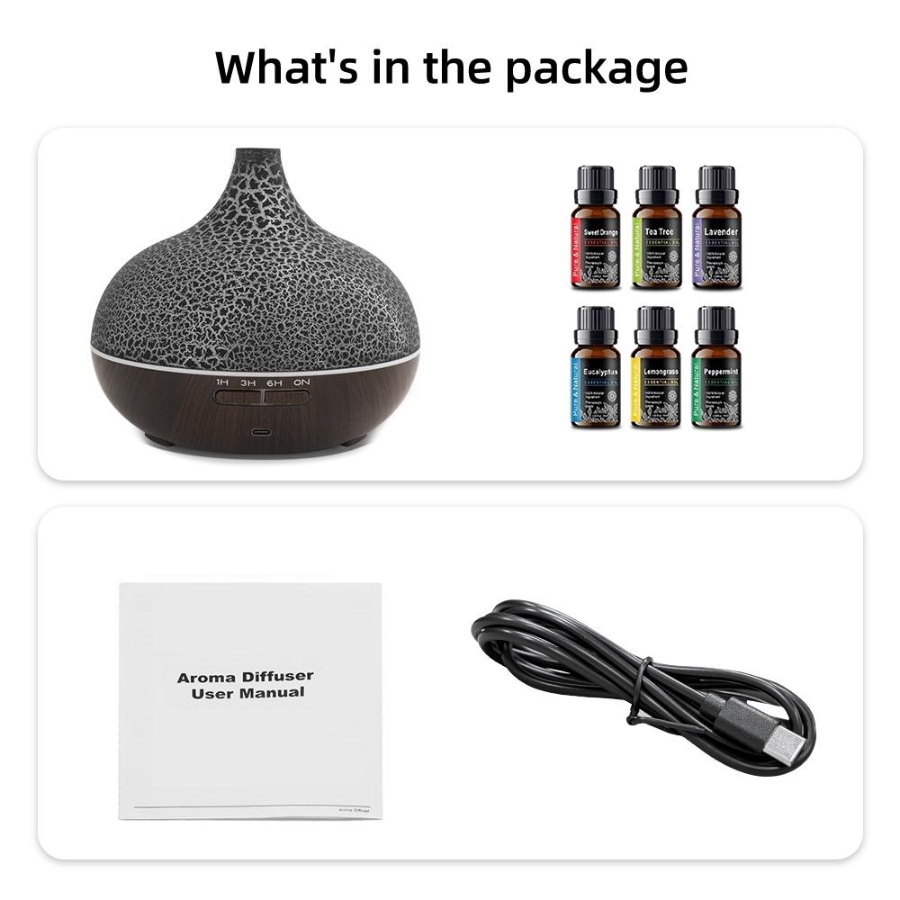 Relaxing Aromatherapy  Cool Mist Humidifier & Essential Oil Diffuser with Remote for Bedroom/Office