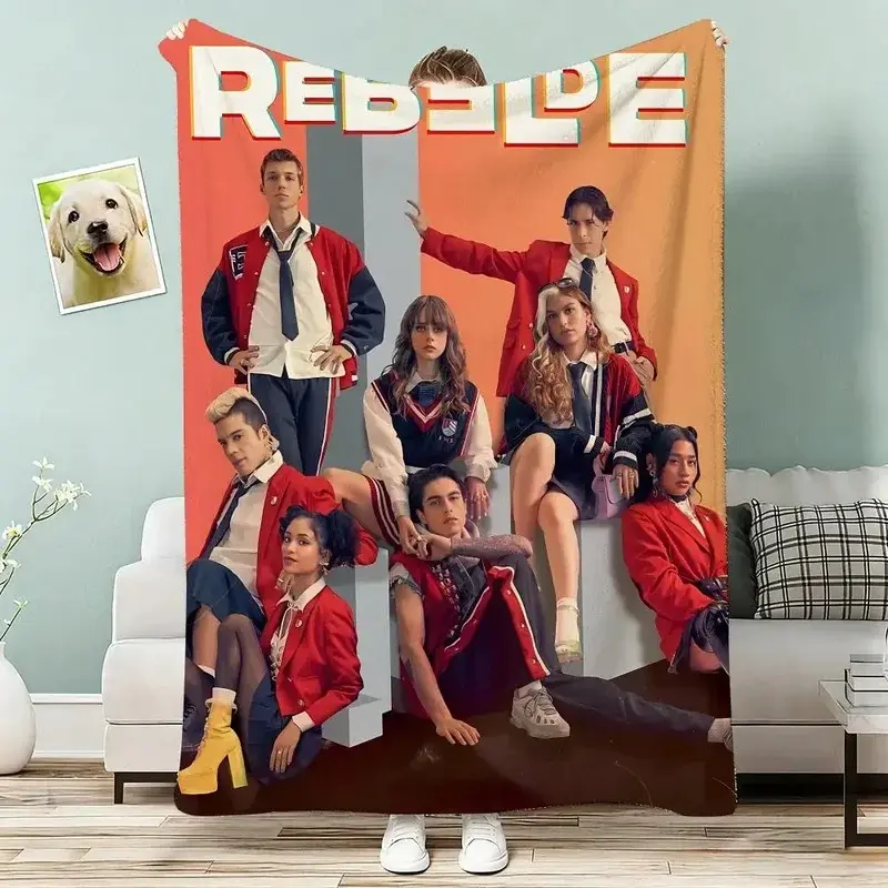 RBD rebelde album Throw Lightweight Flannel Blanket Soft Skin-friendly for Summer Cooling, Comfort All Year Round, Great Thoughtful Gift for Every Holiday & Daily Use