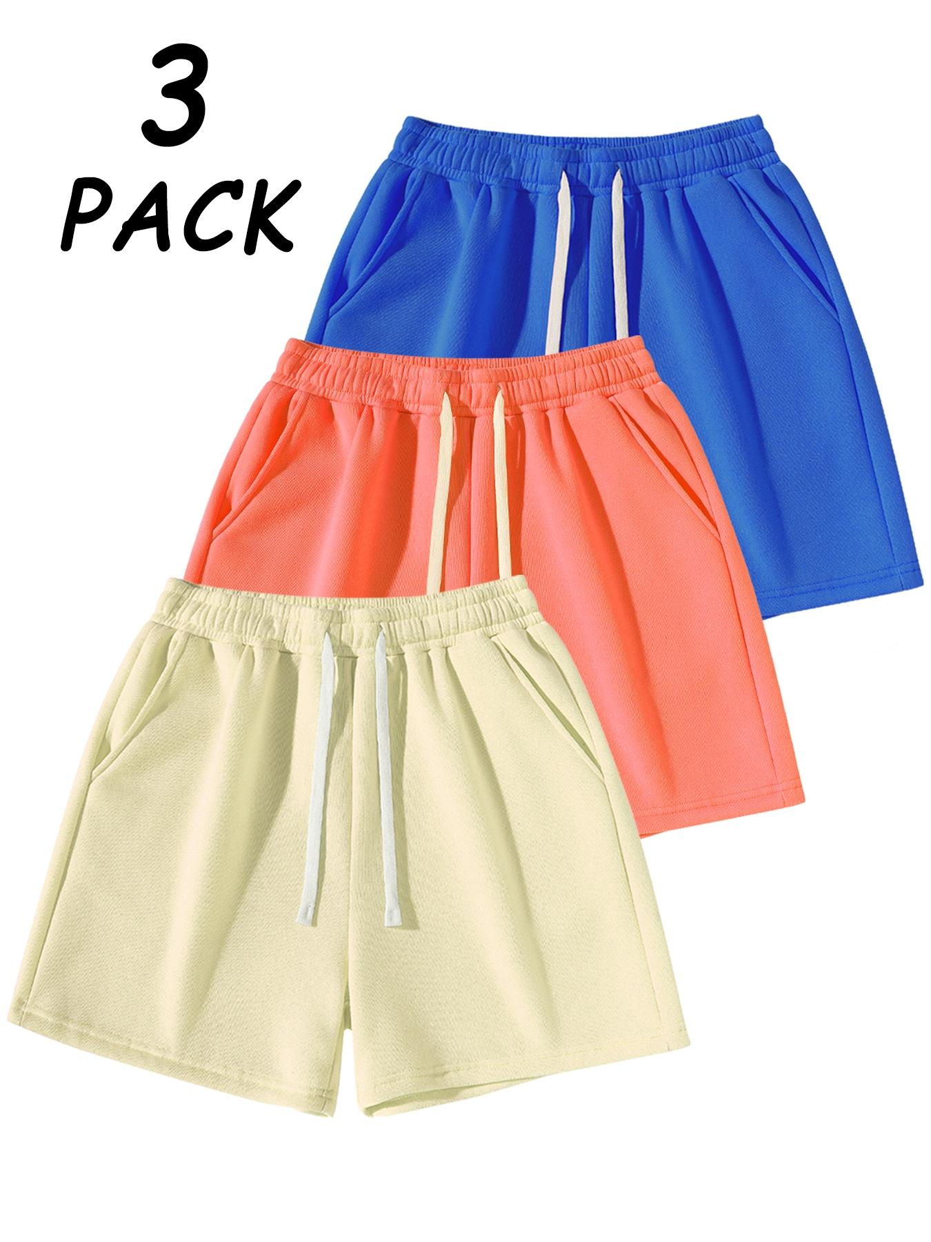 Men's Solid Color Drawstring Waist Shorts, Casual Fitted Jogger Pants for Daily Wear, Sports & Outdoor Activities, Unisex Fitness Shorts, Drawstring Athletic Shorts, Athleisure Street Shorts