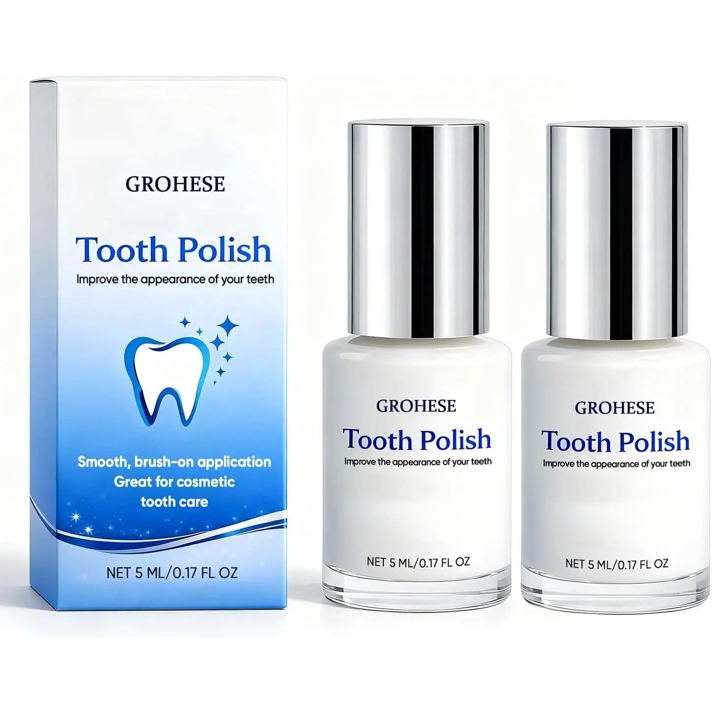 Tooth Polish, Tooth Whitening Paint, White Tooth Polish Paint for Teeth, Gentle & Safe Formula for Confident (2)