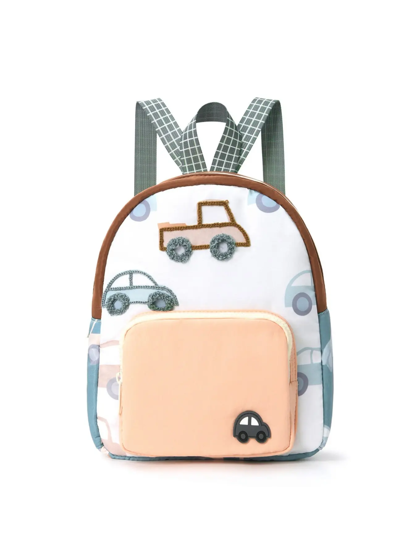 Cartoon Car Casual Printed Backpack for Kindergarten, Lightweight Cute School Bag, Unisex Toddler Shoulder Bag, All-Season Use