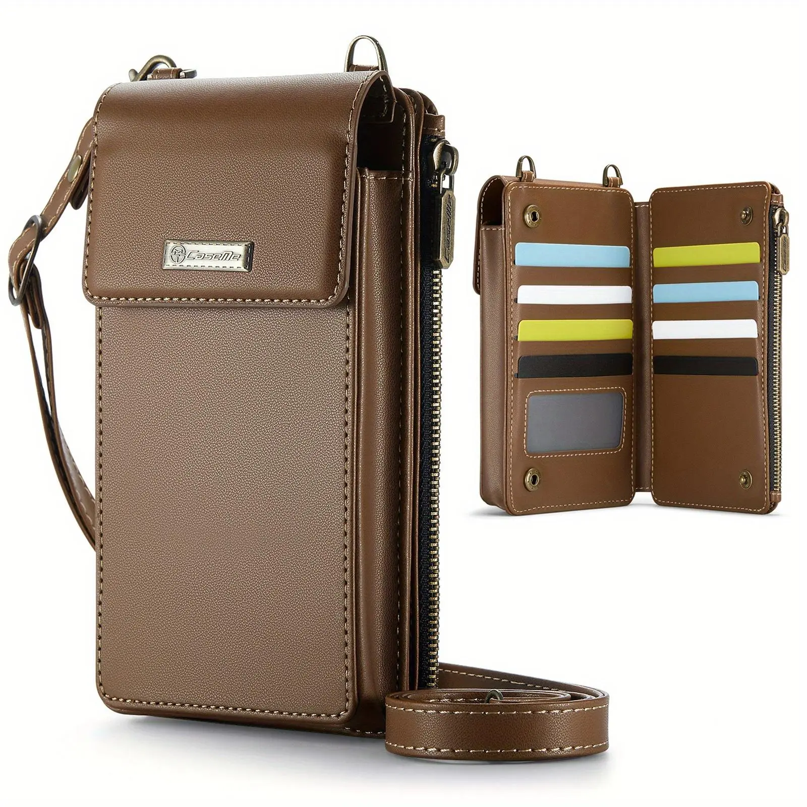 CaseMe Women's Small Crossbody Cell Phone Bag - RFID Blocking Casual Shoulder Bag with Card Slots, Crossbody Handheld Wallet Purse, Crossbody Handheld Bag