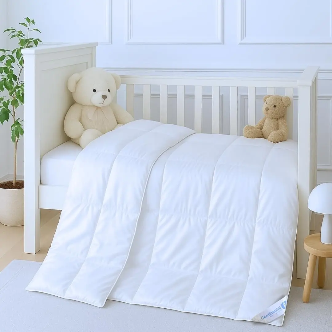 Toddler Duvet – 100% Viscose Derived from Bamboo Cover with Plush Fill – Soft, Breathable & Lightweight Child Duvet – 39x47 Inch